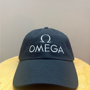 Omega Black Hat Classic Embroidered Logo